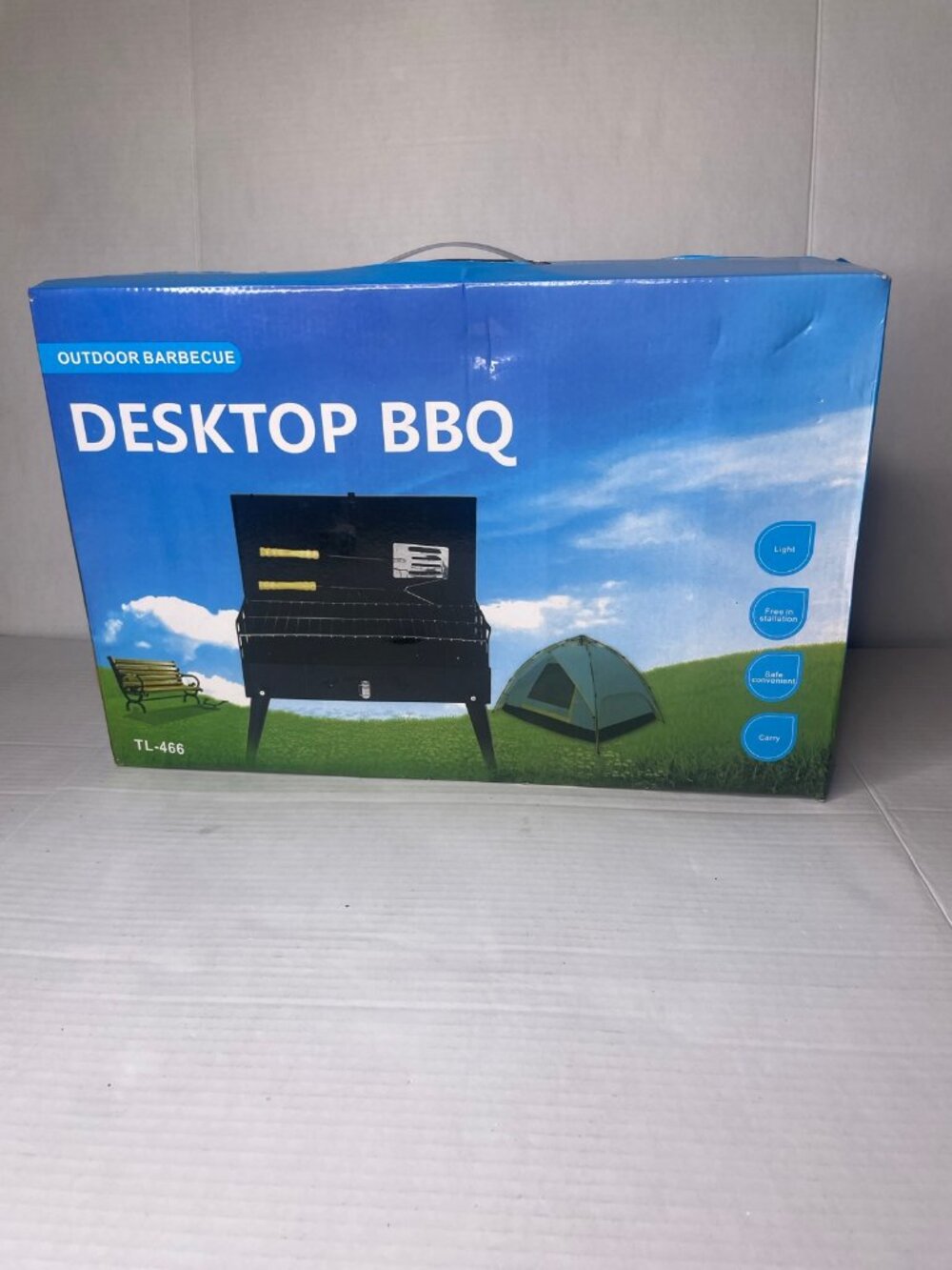 Desktop BBQ Portable Charcoal Grill TL-466 New
